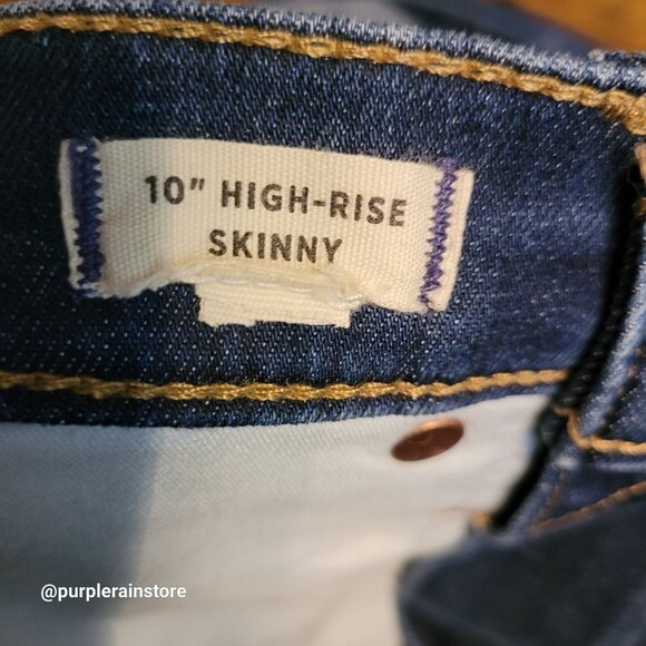 Madewell Jeans Size 27 Skinny 10" High Rise Tummy Control Danny Wash G7391 - Picture 5 of 13